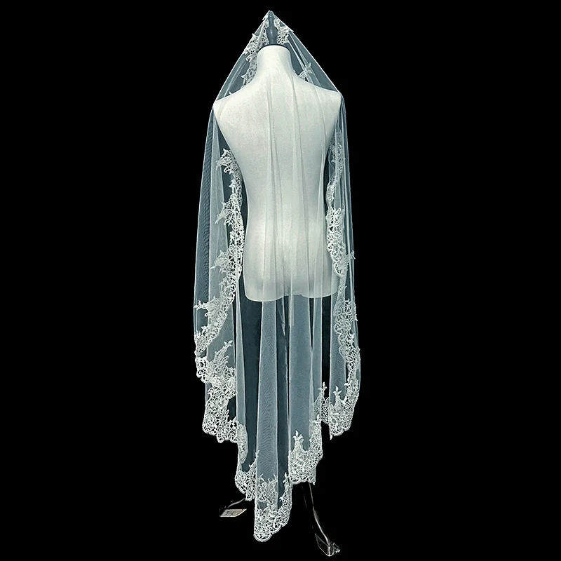 Korean Style Lace Wedding Veil - Image 7