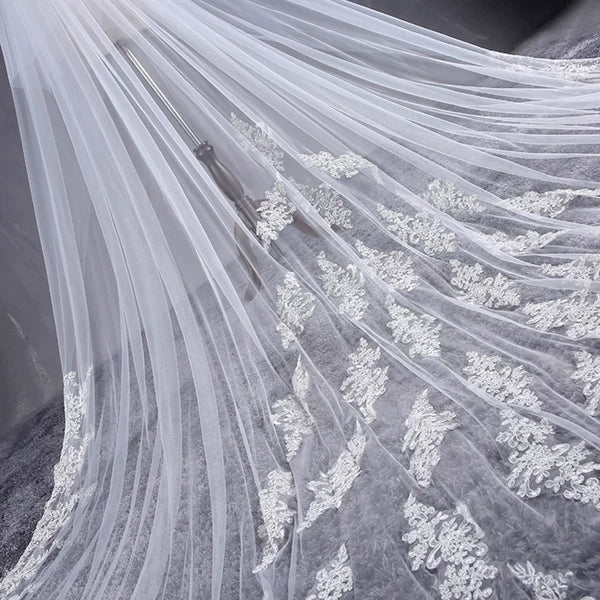 Korean Style Wedding Veil 3.8m Long - Image 4