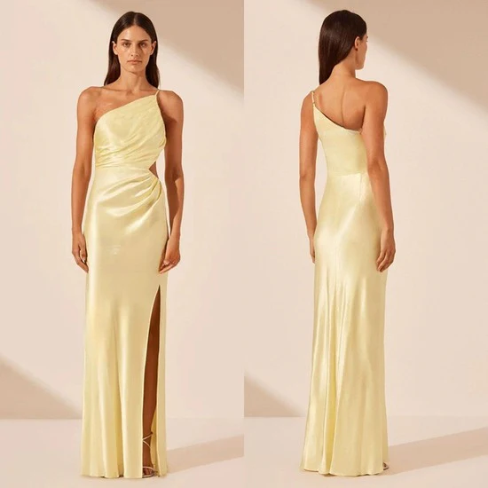Ladies Elegant Satin Dress - Image 6