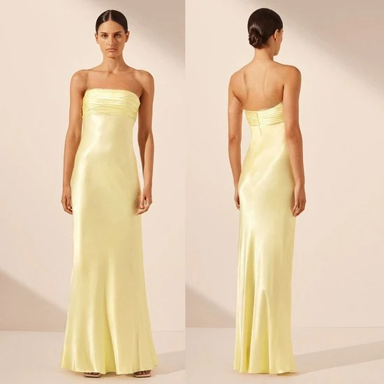 Ladies Elegant Satin Dress - Image 8