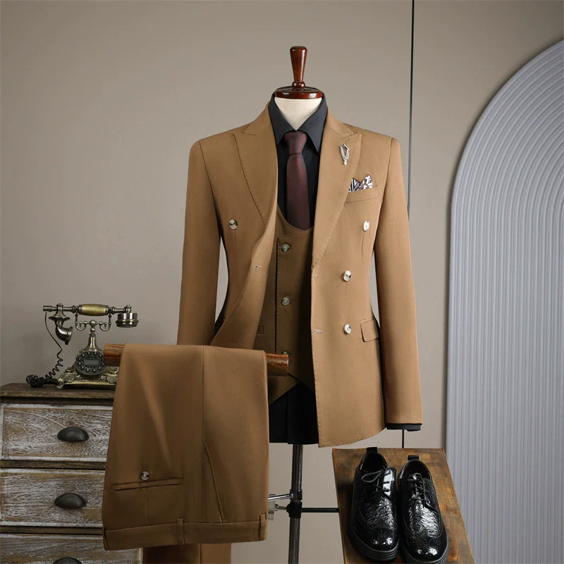 Men's 3 Piece Business Suit Set - Image 3