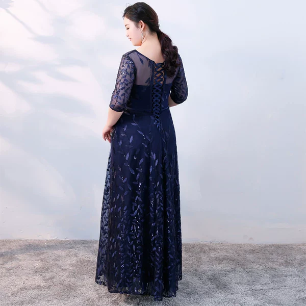 Navy Blue Evening Dress - Image 2