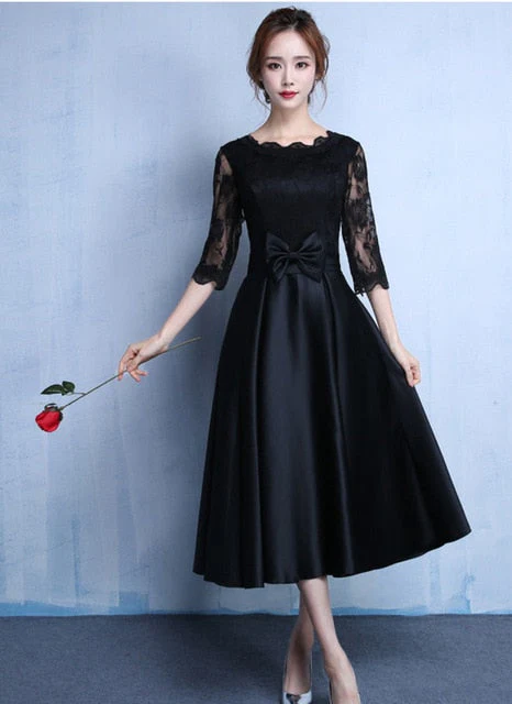 New Dress Cocktail Elegant Evening Dress Toast Clothing Female Casual Dames Jurken Temperament Spring Sommerkleid Annual Party A046 - Image 2
