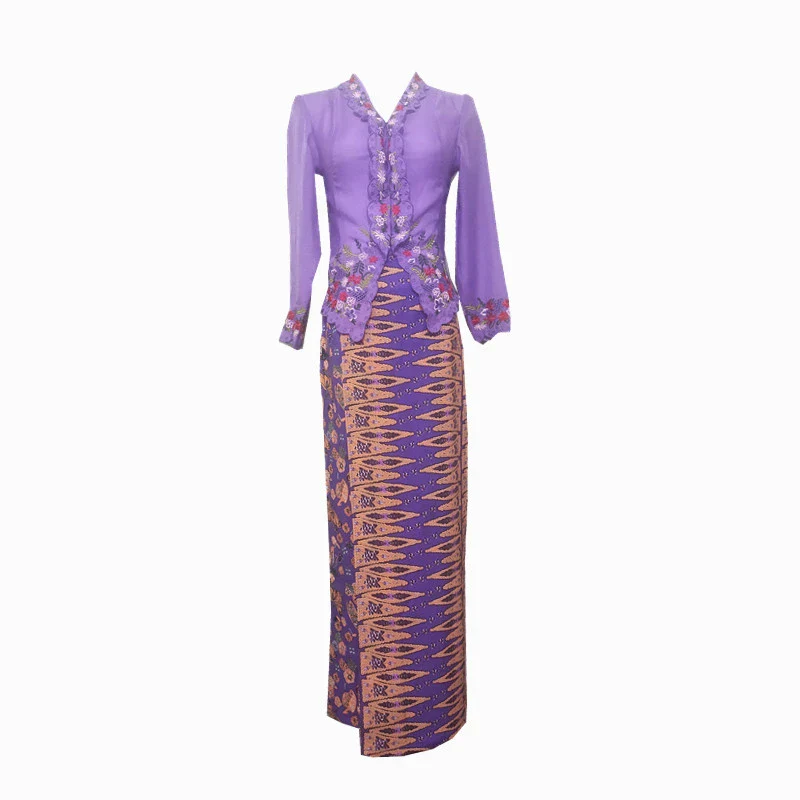 Purple Embroidered Cardigan - Image 5
