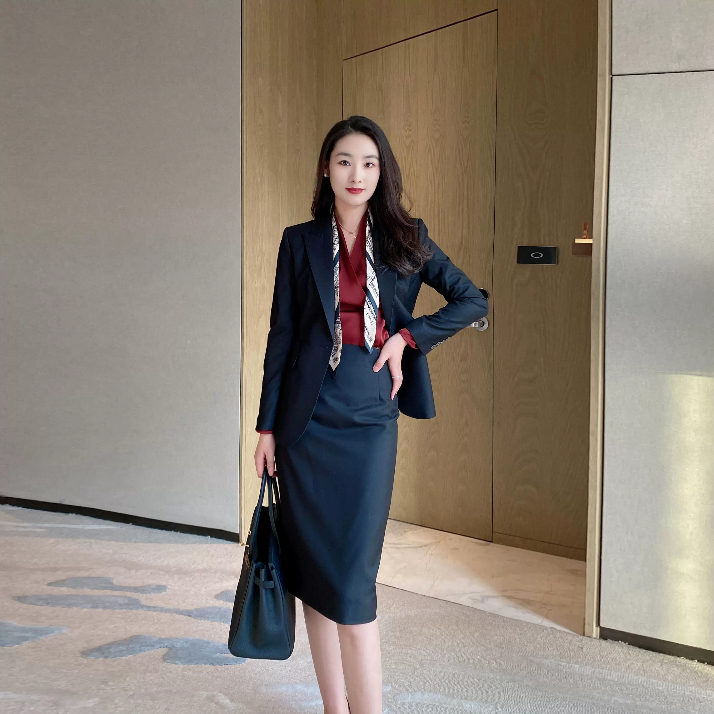 Spring Black Classic Women's Business Suit Set Premium Tailored Two‑Piece - Image 4