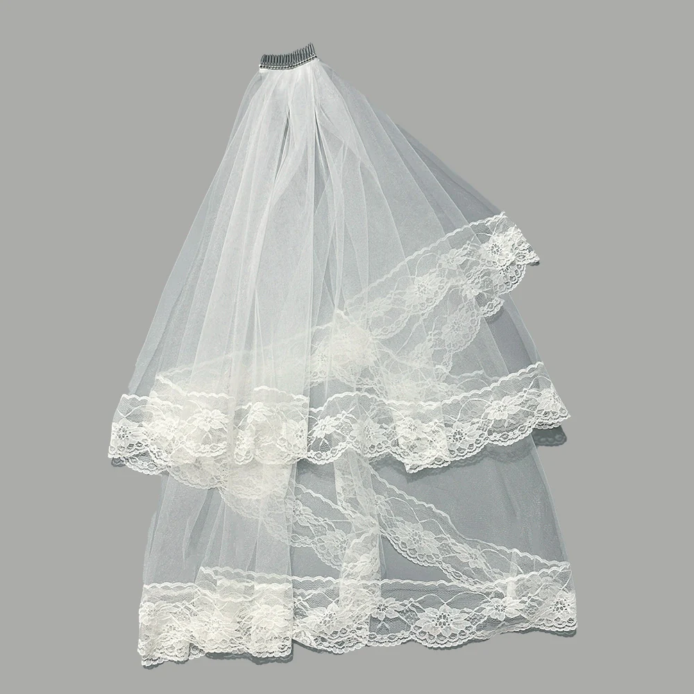 Wedding Black Lace Veil - Image 6