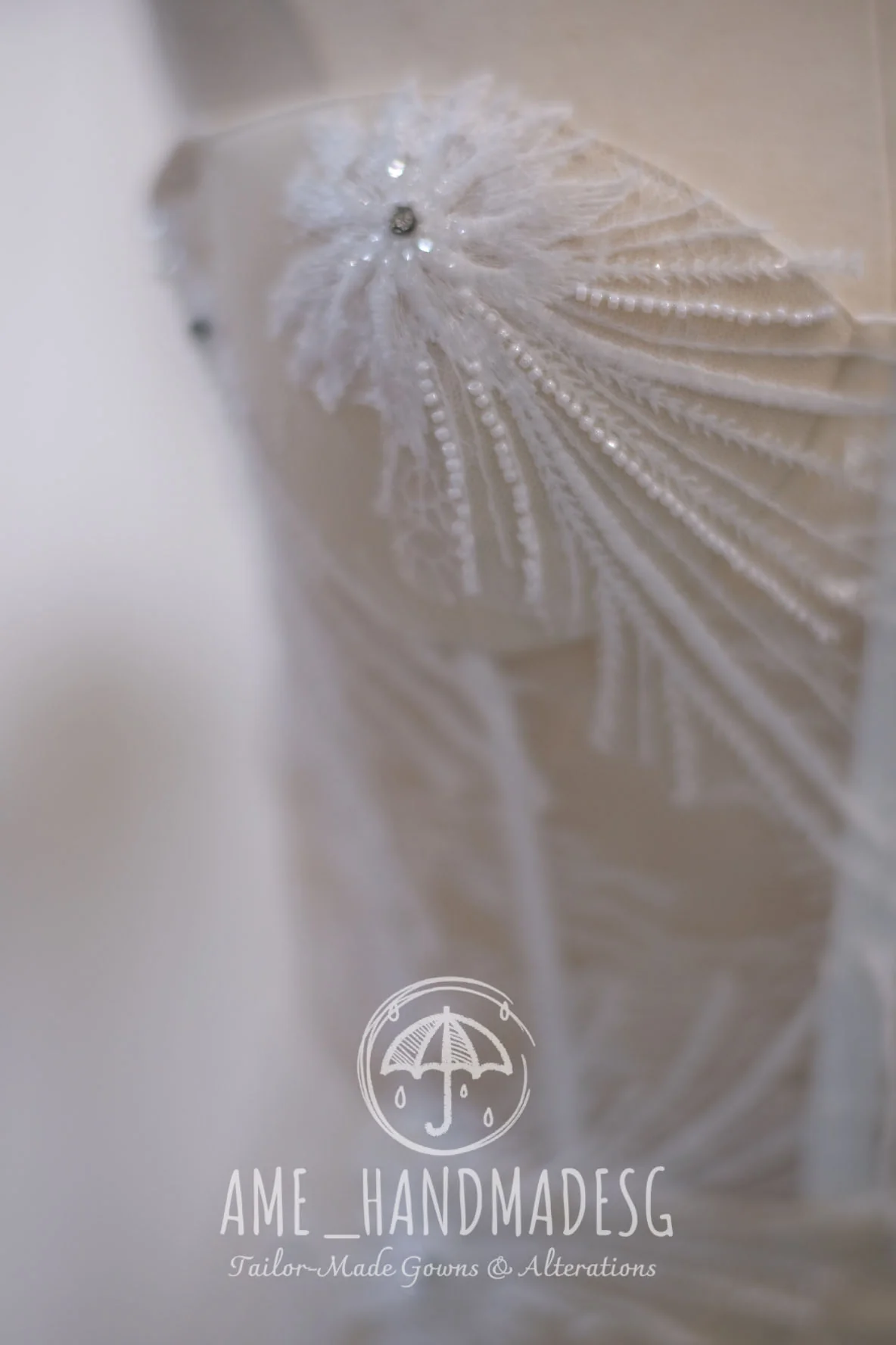Lux Full Fabric Lace & Applique Wedding Gown | Ready-to-Wear - Image 7