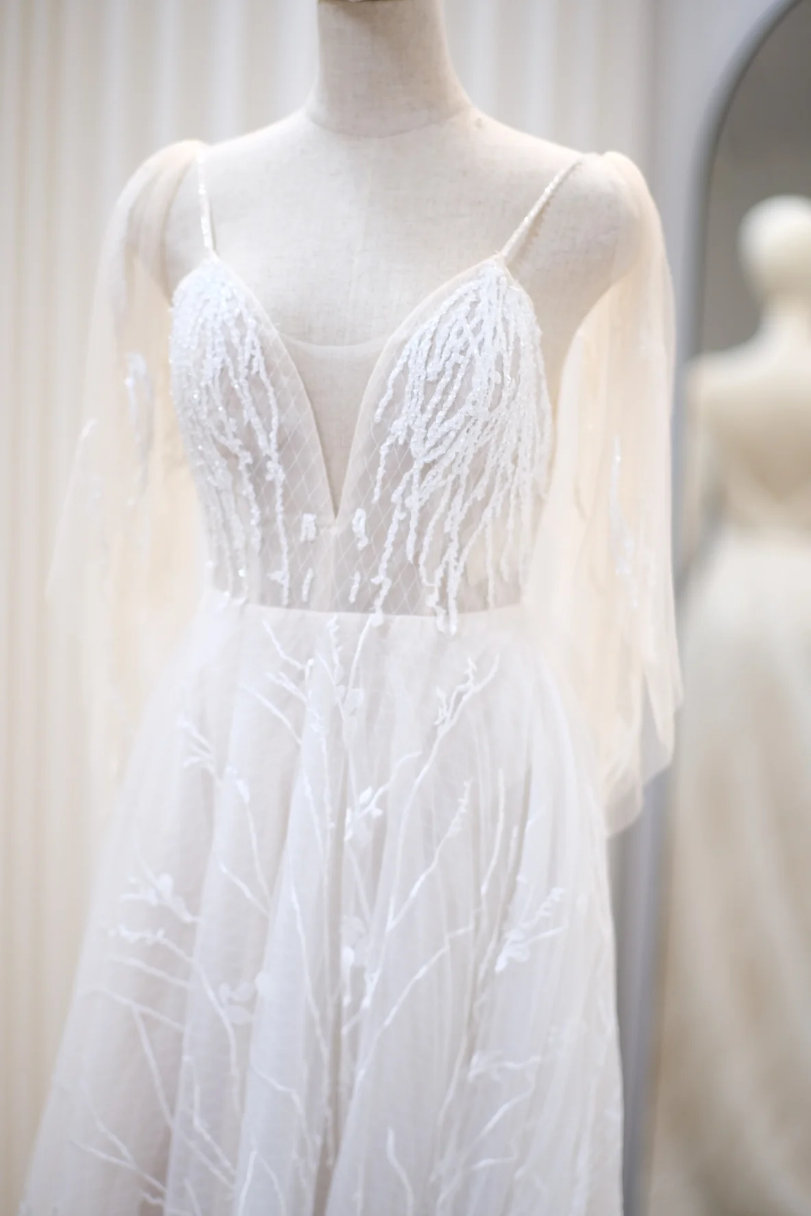 Lux Full Fabric Lace Size S Wedding Gown | Ready-to-Wear - Image 8