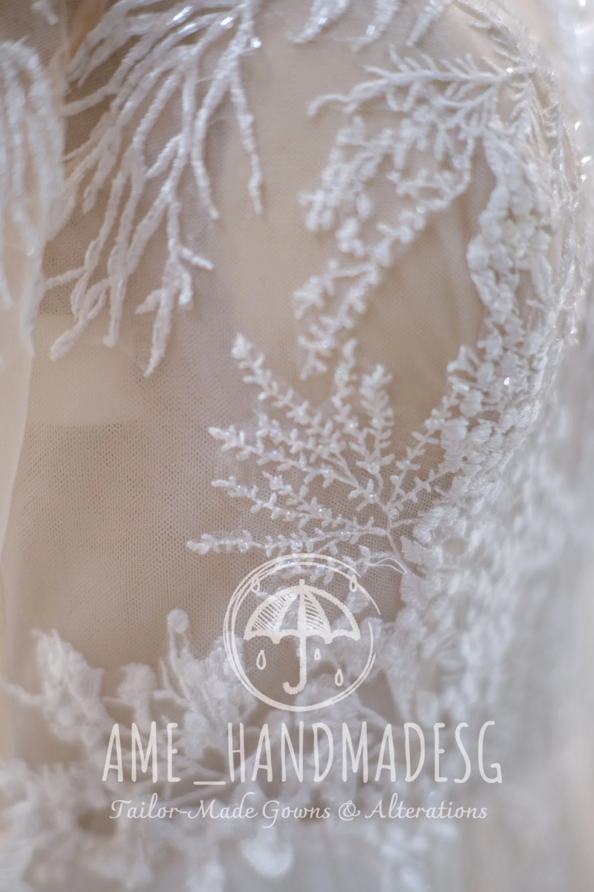 Lux Full Fabric Lace Beaded Size S Wedding Gown | Ready-to-Wear - Image 4