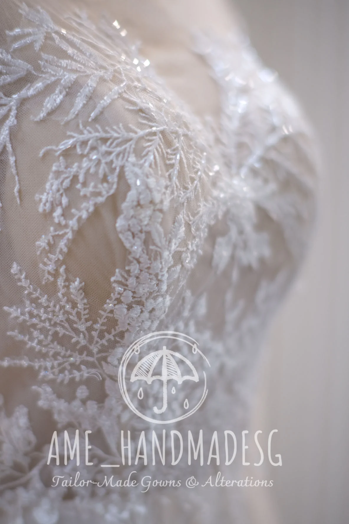 Lux Full Fabric Lace Beaded Size S Wedding Gown | Ready-to-Wear - Image 5