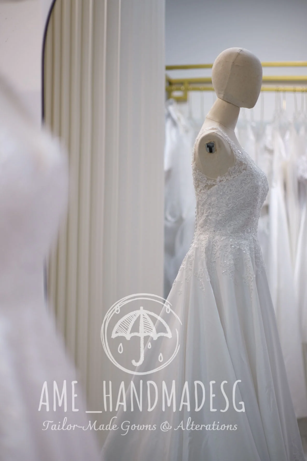Lux Half Lace Beaded Size S Wedding Gown | Ready-to-Wear - Image 3