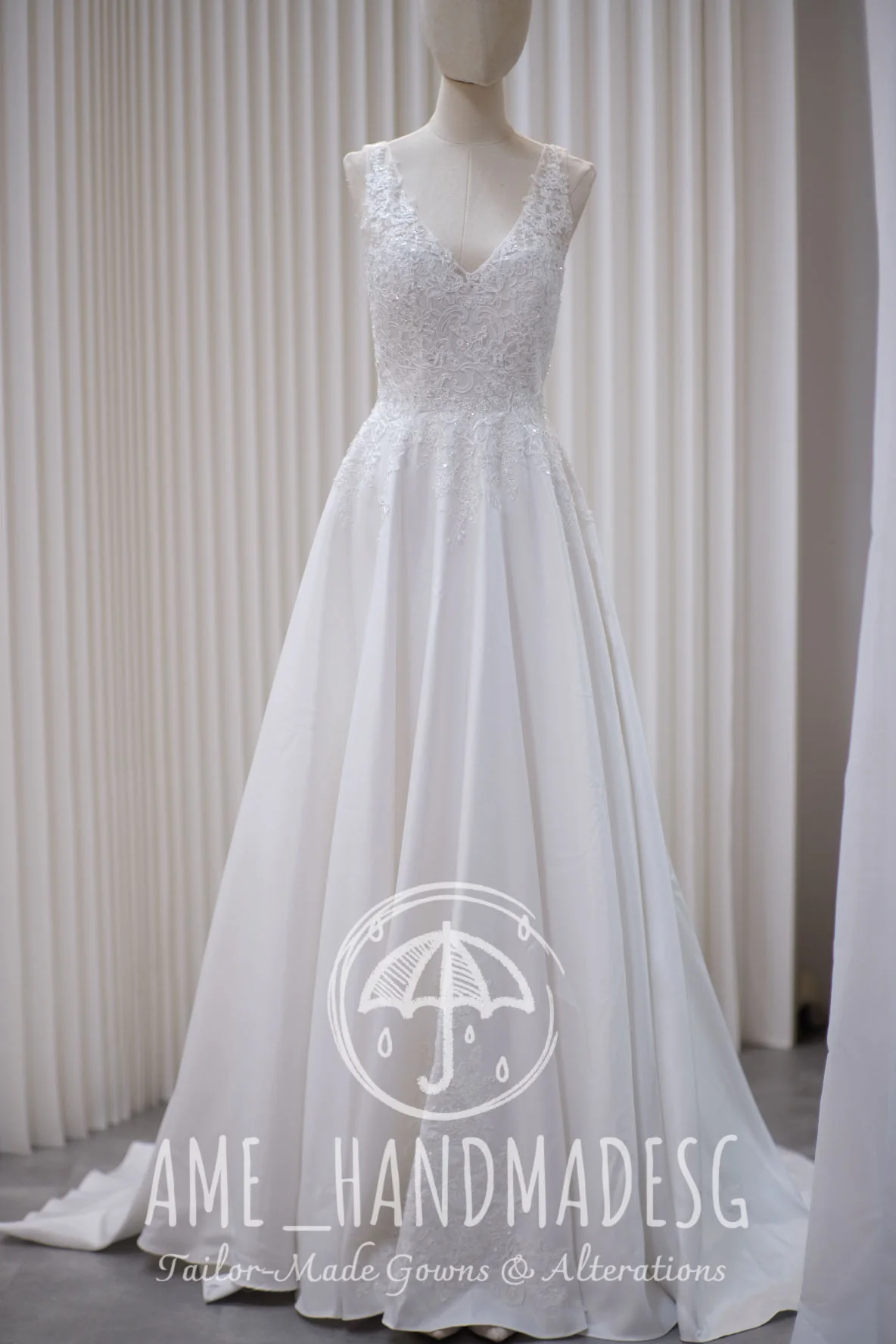 Lux Half Lace Beaded Size S Wedding Gown | Ready-to-Wear - Image 6