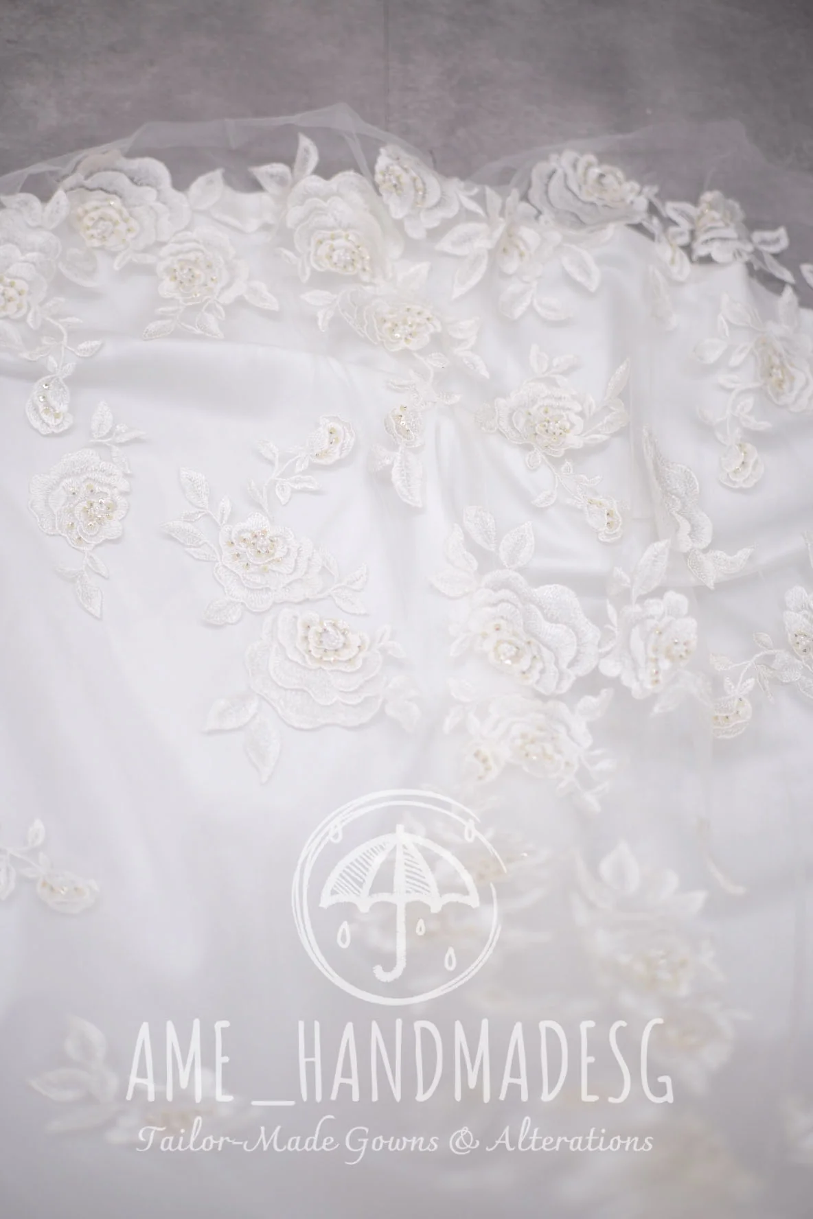 Premium Full Applique Lace Beaded Wedding Gown | Ready-to-Wear - Image 8