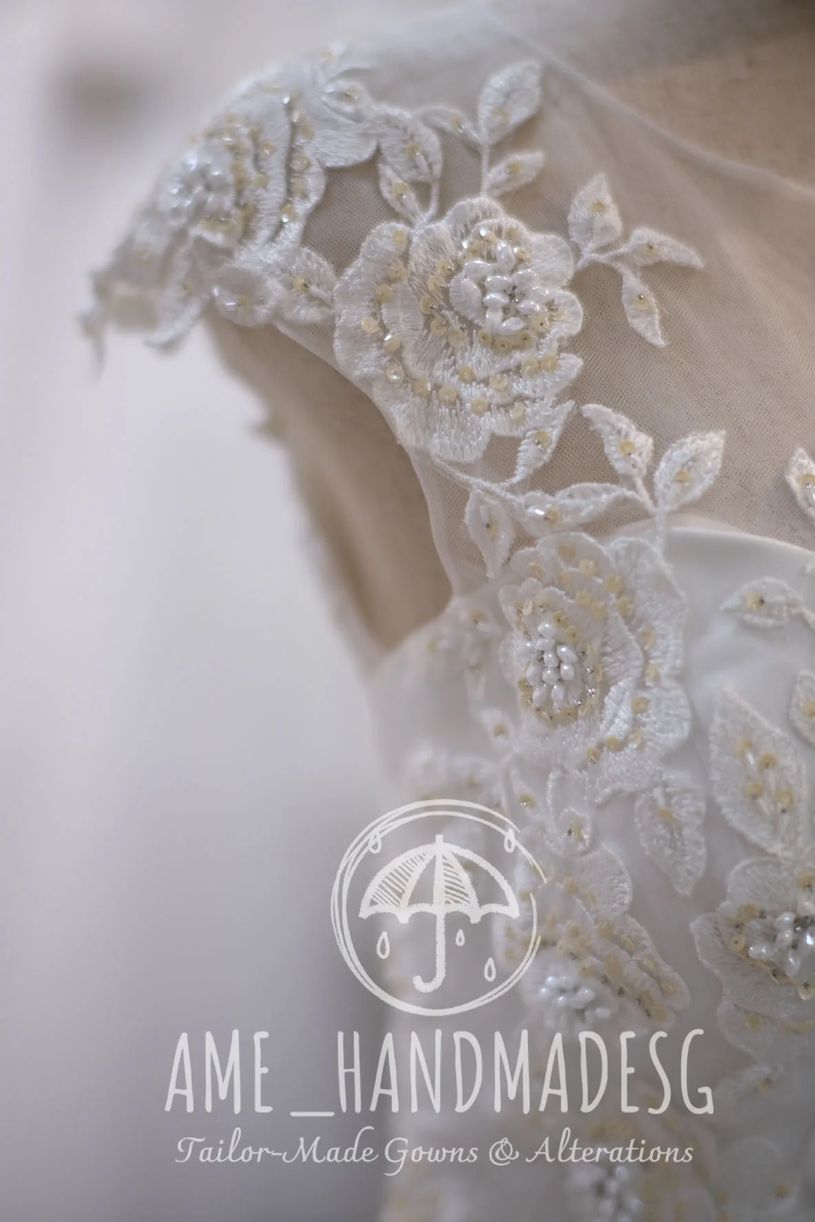 Premium Full Applique Lace Beaded Wedding Gown | Ready-to-Wear - Image 9