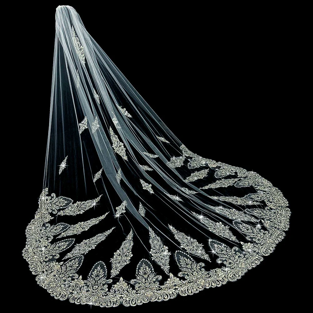 Wedding Veil Beaded Embroidery - Image 6