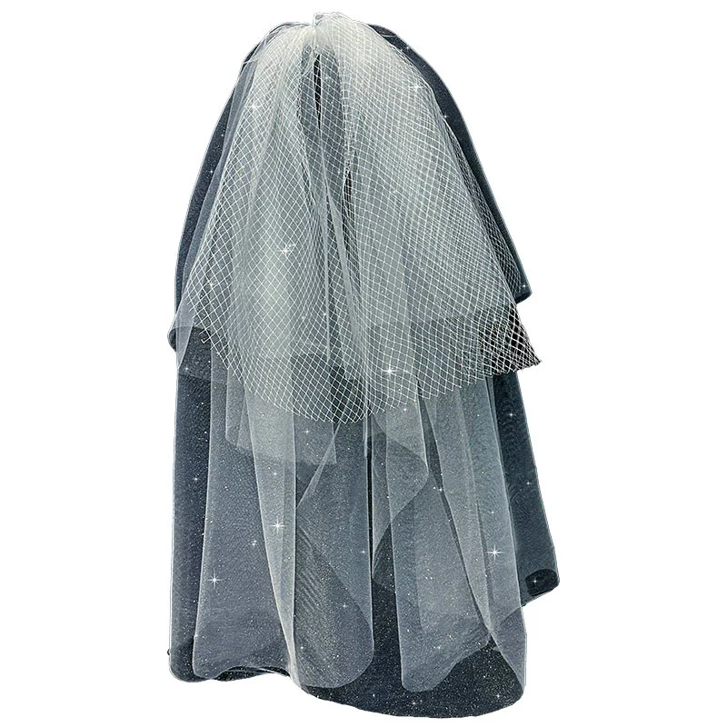 Wedding Veil Flash Mesh Puffy - Image 5