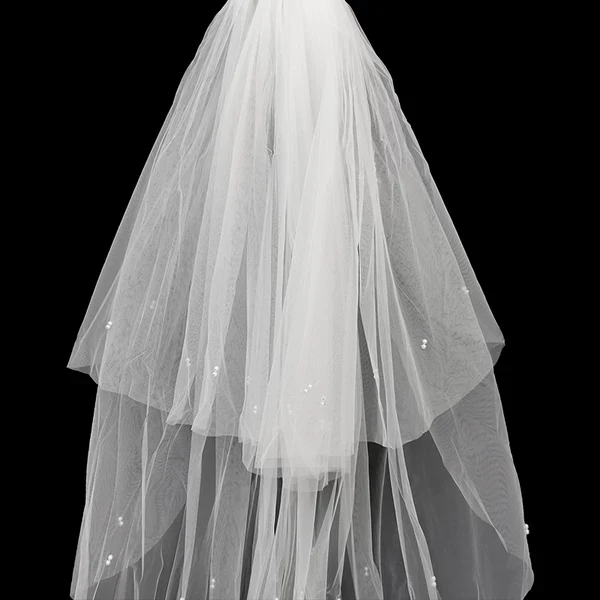 Wedding Veil Lace Short Bridal - Image 2