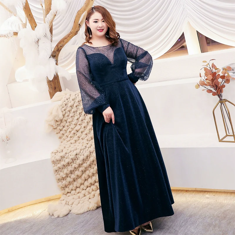 Women Elegant Long Sleeve A Line Dress - Image 5